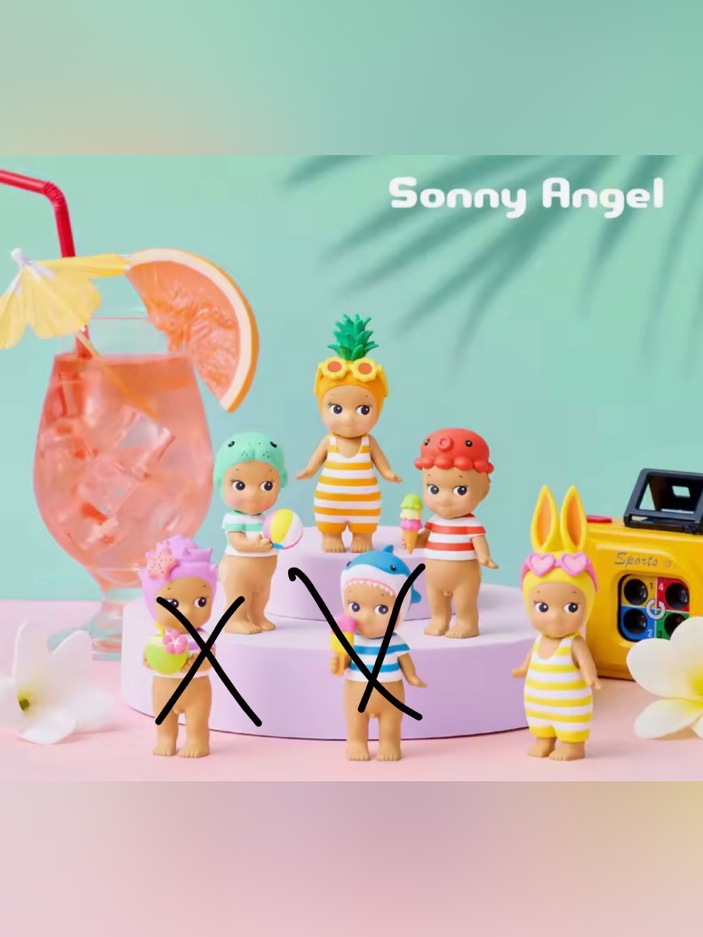 Sonny Angel summer vacation series authentic sun kissed style